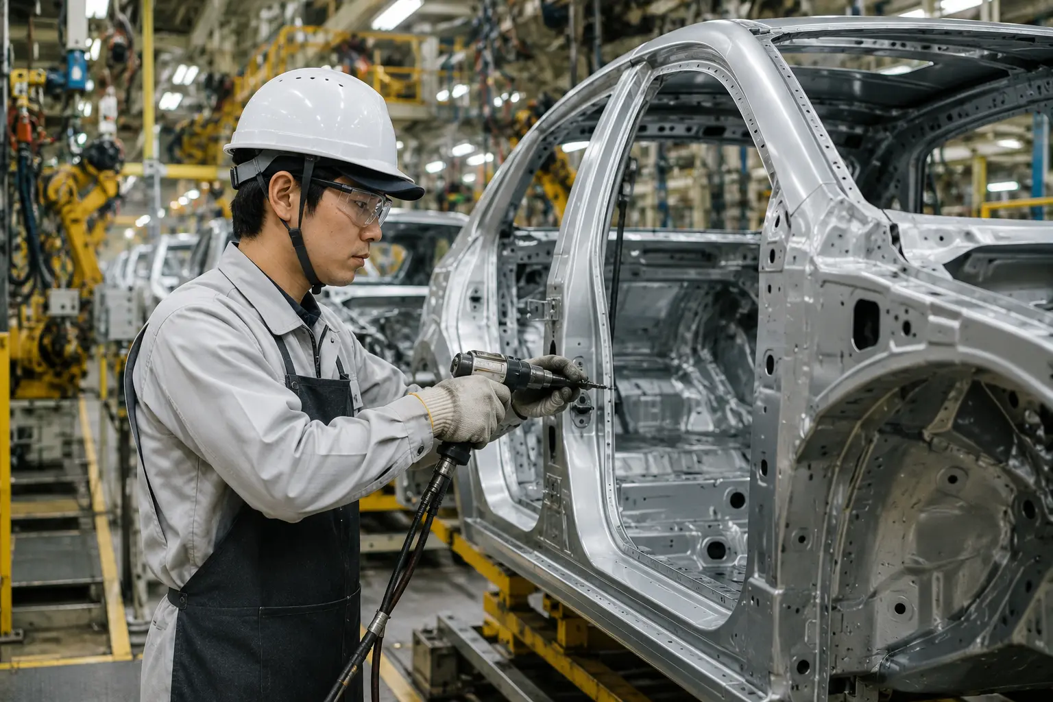 自動車車体工場