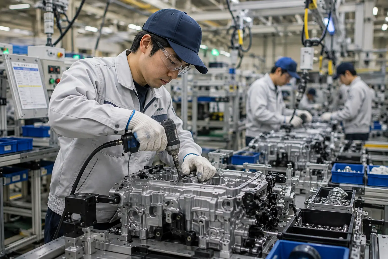 自動車部品工場